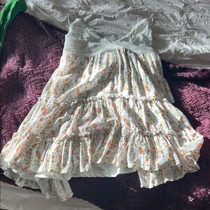 Justify XL polyester Floral Ruffle Dress